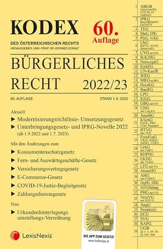 KODEX Bürgerliches Recht 2022/23 - inkl. App von LexisNexis ARD ORAC