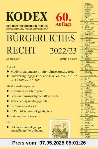KODEX Bürgerliches Recht 2022/23 - inkl. App