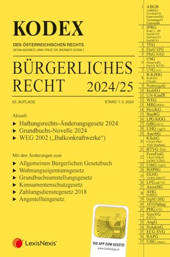 KODEX Bürgerliches Recht 2024/25 - inkl. App KODEX Bürgerliches Recht 2024/25 - inkl. App von LexisNexis ARD ORAC