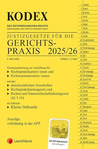 KODEX Gerichtspraxis 2025/26 - inkl. App von LexisNexis ARD ORAC
