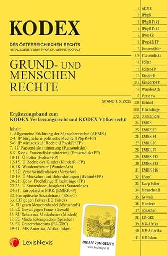 KODEX Grund- und Menschenrechte - inkl. App KODEX Grund- und Menschenrechte - inkl. App von LexisNexis ARD ORAC