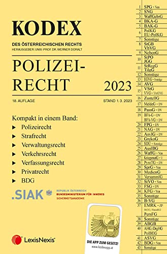 KODEX Polizeirecht 2023 - inkl. App von LexisNexis ARD ORAC