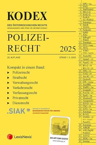 KODEX Polizeirecht 2025 - inkl. App KODEX Polizeirecht 2025 - inkl. App von LexisNexis ARD ORAC