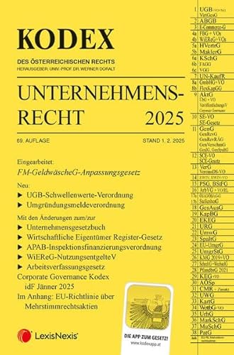 KODEX Unternehmensrecht 2025 - inkl. App KODEX Unternehmensrecht 2025 - inkl. App von LexisNexis ARD ORAC