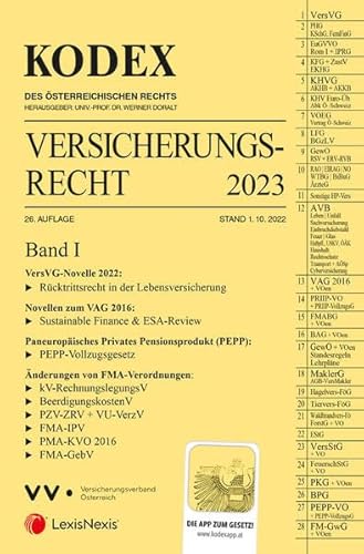 KODEX Versicherungsrecht Band I 2023 - inkl. App