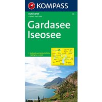 KOMPASS Autokarte Gardasee, Iseosee 1:125.000