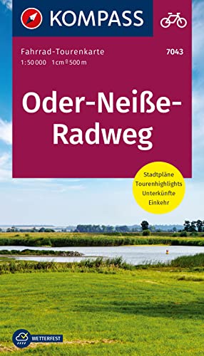 KOMPASS Fahrrad-Tourenkarte Oder-Neiße-Radweg 1:50.000: Leporello Karte, reiß- und wetterfest von KOMPASS-KARTEN