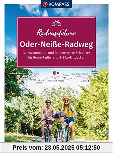 KOMPASS RadReiseFührer Oder-Neiße Radweg: Von der Neiße-Quelle bis zur Ostsee mit Extra-Tourenkarte, Reiseführer und exakter Streckenbeschreibung (KOMPASS-Fahrradführer, Band 6923)