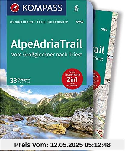 KOMPASS Wanderführer AlpeAdriaTrail, Vom Großglockner nachTriest: Wanderführer mit Extra-Tourenkarte 1:50000, 33 Etappen, GPX-Daten zum Download. KOMPASS Wanderführer AlpeAdriaTrail, Vom Großglockner nachTriest: Wanderführer mit Extra-Tourenkarte 1:50000, 33 Etappen, GPX-Daten zum Download.