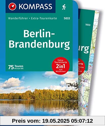 KOMPASS Wanderführer Berlin-Brandenburg, 75 Touren: mit Extra-Tourenkarte, GPX-Daten zum Download