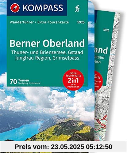 KOMPASS Wanderführer Berner Oberland: Wanderführer mit Extra-Tourenkarte 1:65000, 70 Touren, GPX-Daten zum Download. KOMPASS Wanderführer Berner Oberland: Wanderführer mit Extra-Tourenkarte 1:65000, 70 Touren, GPX-Daten zum Download.