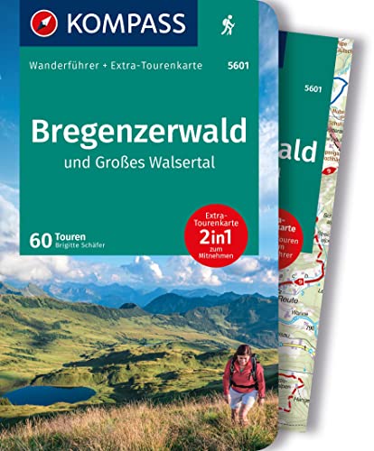 KOMPASS Wanderführer Bregenzerwald und Großes Walsertal, 60 Touren mit Extra-Tourenkarte: GPS-Daten zum Download von KOMPASS-KARTEN