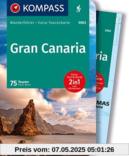KOMPASS Wanderführer Gran Canaria, 75 Touren: mit Extra-Tourenkarte Maßstab 1:50.000, GPX-Daten zum Download KOMPASS Wanderführer Gran Canaria, 75 Touren: mit Extra-Tourenkarte Maßstab 1:50.000, GPX-Daten zum Download