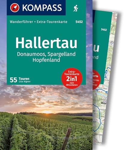 KOMPASS Wanderführer Hallertau, Donaumoos, Spargelland, Hopfenland, 55 Touren mit Extra-Tourenkarte: GPS-Daten zum Download von KOMPASS-KARTEN