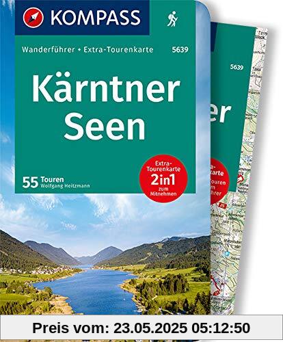 KOMPASS Wanderführer Kärntner Seen: Wanderführer mit Extra-Tourenkarte 1:75000, 55 Touren, GPX-Daten zum Download. KOMPASS Wanderführer Kärntner Seen: Wanderführer mit Extra-Tourenkarte 1:75000, 55 Touren, GPX-Daten zum Download.