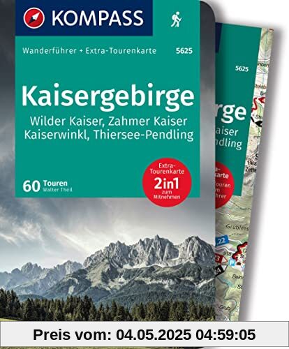 KOMPASS Wanderführer Kaisergebirge: mit Extra-Tourenkarte, GPX-Daten zum Download KOMPASS Wanderführer Kaisergebirge: mit Extra-Tourenkarte, GPX-Daten zum Download