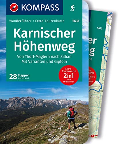 KOMPASS Wanderführer Karnischer Höhenweg, Von Thörl-Maglern nach Sillian, Mit Varianten und Gipfeln, 28 Touren mit Extra-Tourenkarte: GPS-Daten zum Download KOMPASS Wanderführer Karnischer Höhenweg, Von Thörl-Maglern nach Sillian, Mit Varianten und Gipfeln, 28 Touren mit Extra-Tourenkarte: GPS-Daten zum Download
