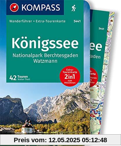 KOMPASS Wanderführer Königssee, Nationalpark Berchtesgaden, Watzmann: Wanderführer mit Extra-Tourenkarte 1:35.000, 42 Touren, GPX-Daten zum Download. KOMPASS Wanderführer Königssee, Nationalpark Berchtesgaden, Watzmann: Wanderführer mit Extra-Tourenkarte 1:35.000, 42 Touren, GPX-Daten zum Download.