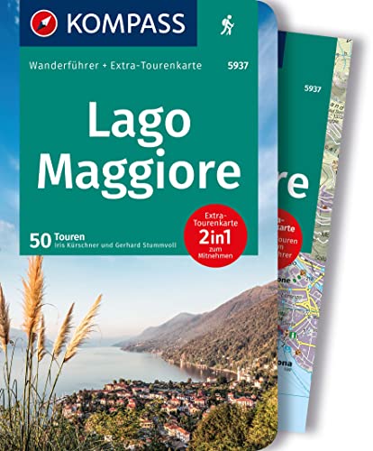 KOMPASS Wanderführer Lago Maggiore, 50 Touren mit Extra-Tourenkarte: GPS-Daten zum Download