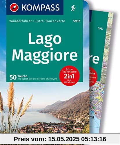 KOMPASS Wanderführer Lago Maggiore, 50 Touren: mit Extra-Tourenkarte, GPX-Daten zum Download