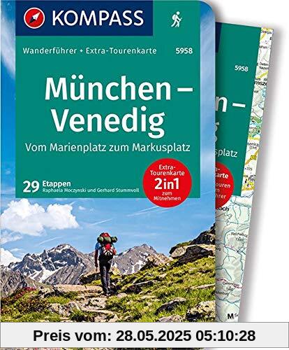 KOMPASS Wanderführer München, Venedig, Vom Marienplatz zum Markusplatz: Wanderführer mit Extra-Tourenkarte 1:190.000, 29 Etappen, GPX-Daten zum Download. KOMPASS Wanderführer München, Venedig, Vom Marienplatz zum Markusplatz: Wanderführer mit Extra-Tourenkarte 1:190.000, 29 Etappen, GPX-Daten zum Download.
