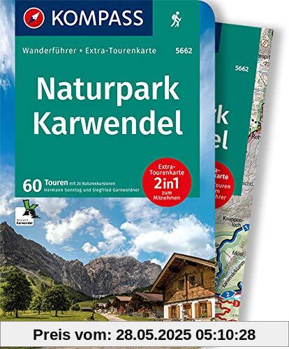 KOMPASS Wanderführer Naturpark Karwendel: Wanderführer mit Extra-Tourenkarte 1:35.000, 60 Touren, GPX-Daten zum Download.