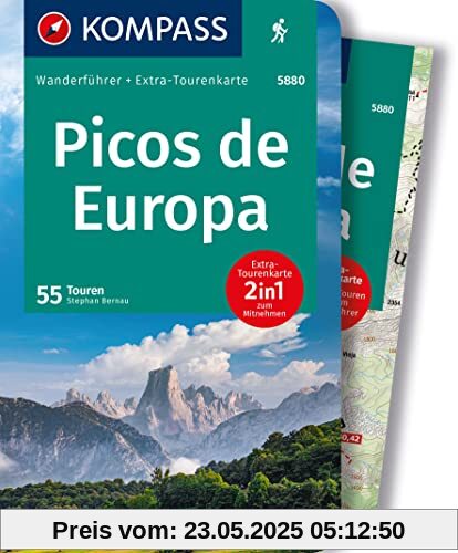 KOMPASS Wanderführer Picos de Europa, 55 Touren: mit Extra-Tourenkarte, GPX-Daten zum Download