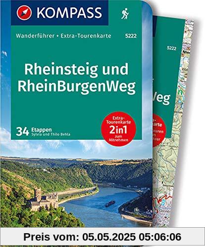 KOMPASS Wanderführer Rheinsteig RheinBurgenWeg: Wanderführer mit Extra-Tourenkarte 1:50.000, 60 Touren, GPX-Daten zum Download KOMPASS Wanderführer Rheinsteig RheinBurgenWeg: Wanderführer mit Extra-Tourenkarte 1:50.000, 60 Touren, GPX-Daten zum Download