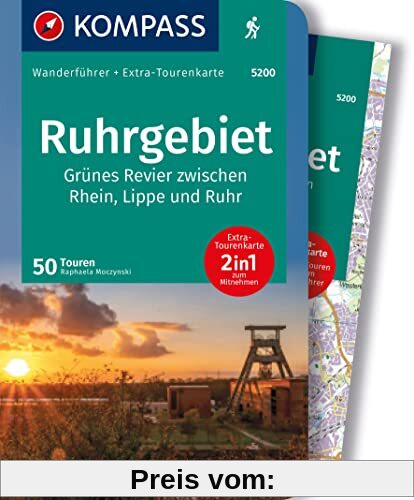 KOMPASS Wanderführer Ruhrgebiet, 50 Touren: mit Extra-Tourenkarte, GPX-Daten zum Download