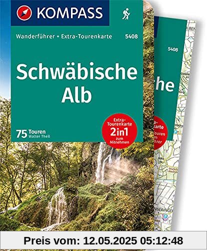 KOMPASS Wanderführer Schwäbische Alb: Wanderführer mit Extra-Tourenkarte 1:100.000, 75 Touren, GPX-Daten zum Download KOMPASS Wanderführer Schwäbische Alb: Wanderführer mit Extra-Tourenkarte 1:100.000, 75 Touren, GPX-Daten zum Download