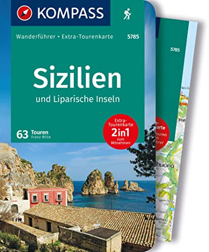 KOMPASS Wanderführer Sizilien und Liparische Inseln, 60 Touren mit Extra-Tourenkarte: GPS-Daten zum Download von KOMPASS-KARTEN