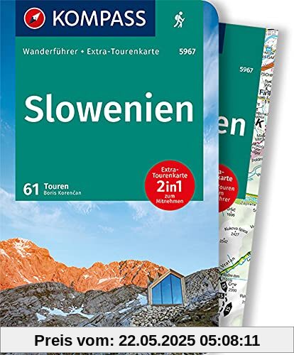 KOMPASS Wanderführer Slowenien: Wanderführer mit Extra-Tourenkarte 1:50.000, 61 Touren, GPX-Daten zum Download KOMPASS Wanderführer Slowenien: Wanderführer mit Extra-Tourenkarte 1:50.000, 61 Touren, GPX-Daten zum Download