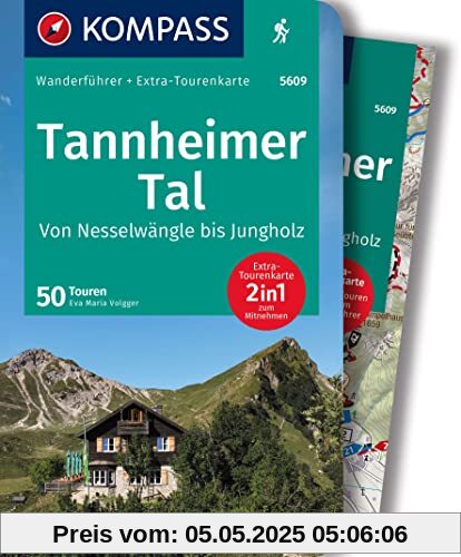 KOMPASS Wanderführer Tannheimer Tal von Nesselwängle bis Jungholz, 50 Touren: mit Extra-Tourenkarte, GPX-Daten zum Download