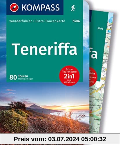 KOMPASS Wanderführer Teneriffa, 80 Touren: mit Extra-Tourenkarte, GPX-Daten zum Download