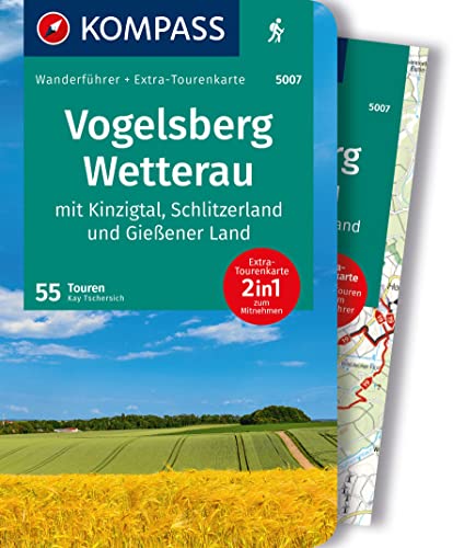 KOMPASS Wanderführer Vogelsberg-Wetterau, 55 Touren mit Extra-Tourenkarte: GPS-Daten zum Download von Kompass