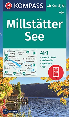 KOMPASS Wanderkarte 066 Millstätter See 1:25.000: 4in1 Wanderkarte mit Aktiv Guide und Panorama inklusive Karte zur offline Verwendung in der KOMPASS-App. Fahrradfahren. Skitouren. Langlaufen. KOMPASS Wanderkarte 066 Millstätter See 1:25.000: 4in1 Wanderkarte mit Aktiv Guide und Panorama inklusive Karte zur offline Verwendung in der KOMPASS-App. Fahrradfahren. Skitouren. Langlaufen.