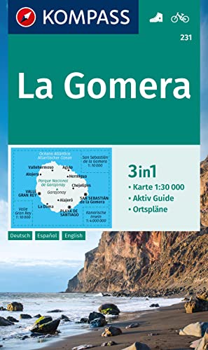 KOMPASS Wanderkarte 231 La Gomera 1:30.000: 3in1 Wanderkarte, mit Aktiv Guide und Ortsplänen. Fahrradfahren. KOMPASS Wanderkarte 231 La Gomera 1:30.000: 3in1 Wanderkarte, mit Aktiv Guide und Ortsplänen. Fahrradfahren.