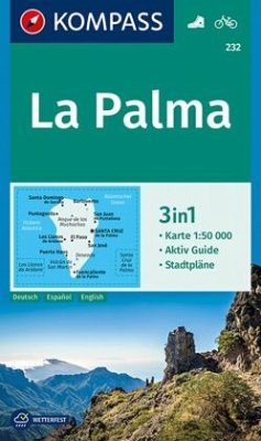 KOMPASS Wanderkarte 232 La Palma 1:50.000 von Kompass-Karten