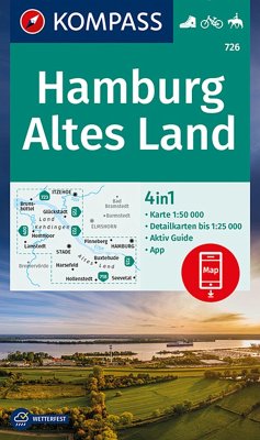 KOMPASS Wanderkarte 726 Hamburg, Altes Land 1:50.000 von Kompass-Karten