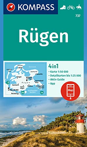 KOMPASS Wanderkarte 737 Rügen 1:50.000: 4in1 Wanderkarte, mit Aktiv Guide und 1:25000 Karten, inklusive Kartenbereich zur offline Verwendung in der KOMPASS-App. Fahrradfahren. Reiten. KOMPASS Wanderkarte 737 Rügen 1:50.000: 4in1 Wanderkarte, mit Aktiv Guide und 1:25000 Karten, inklusive Kartenbereich zur offline Verwendung in der KOMPASS-App. Fahrradfahren. Reiten.
