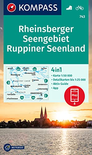 KOMPASS Wanderkarte 743 Rheinsberger Seengebiet, Ruppiner Seenland 1:50.000: 4in1 Wanderkarte, mit Aktiv Guide und Detailkarten inklusive Karte zur ... Verwendung in der KOMPASS-App. Fahrradfahren. KOMPASS Wanderkarte 743 Rheinsberger Seengebiet, Ruppiner Seenland 1:50.000: 4in1 Wanderkarte, mit Aktiv Guide und Detailkarten inklusive Karte zur ... Verwendung in der KOMPASS-App. Fahrradfahren.