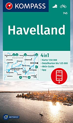 KOMPASS Wanderkarte 745 Havelland 1:50.000: 4in1 Wanderkarte, mit Aktiv Guide und Detailkarten inklusive Karte zur offline Verwendung in der KOMPASS-App. Fahrradfahren. KOMPASS Wanderkarte 745 Havelland 1:50.000: 4in1 Wanderkarte, mit Aktiv Guide und Detailkarten inklusive Karte zur offline Verwendung in der KOMPASS-App. Fahrradfahren.