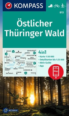 KOMPASS Wanderkarte 813 Östlicher Thüringer Wald 1:50.000 von Kompass-Karten