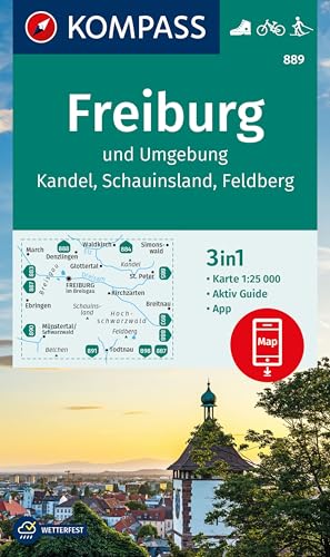 KOMPASS Wanderkarte 889 Freiburg und Umgebung, Kandel, Schauinsland, Feldberg 1:25.000: 3in1 Wanderkarte mit Aktiv Guide inklusive Karte zur offline Verwendung in der KOMPASS-App. Fahrradfahren. KOMPASS Wanderkarte 889 Freiburg und Umgebung, Kandel, Schauinsland, Feldberg 1:25.000: 3in1 Wanderkarte mit Aktiv Guide inklusive Karte zur offline Verwendung in der KOMPASS-App. Fahrradfahren. von KOMPASS-KARTEN