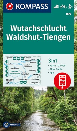 KOMPASS Wanderkarte 899 Wutachschlucht, Waldshut-Tiengen 1:25.000: 3in1 Wanderkarte mit Aktiv Guide inklusive Karte zur offline Verwendung in der KOMPASS-App. Fahrradfahren. Langlaufen. KOMPASS Wanderkarte 899 Wutachschlucht, Waldshut-Tiengen 1:25.000: 3in1 Wanderkarte mit Aktiv Guide inklusive Karte zur offline Verwendung in der KOMPASS-App. Fahrradfahren. Langlaufen. von KOMPASS-KARTEN