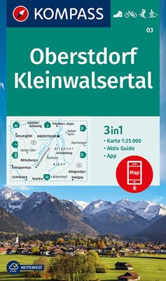 KOMPASS Wanderkarte 03 Oberstdorf, Kleinwalsertal 1:25.000 von Kompass-Karten