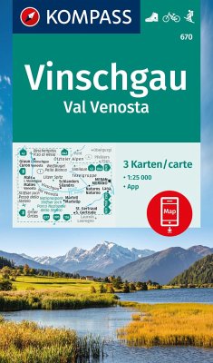 KOMPASS Wanderkarten-Set 670 Vinschgau / Val Venosta (3 Karten) 1:25.000 von Kompass-Karten