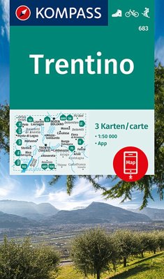 KOMPASS Wanderkarten-Set 683 Trentino (3 Karten) 1:50.000 von Kompass-Karten