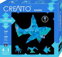 KOSMOS 03522 - CREATTO Hai, Shark, 3D-Leuchtfiguren, DIY-Puzzle-Set, Bastelset von Kosmos Spiele