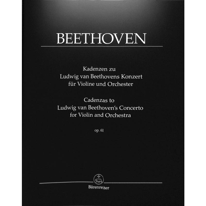 Kadenzen zu Konzert D-Dur op 61 Kadenzen zu Konzert D-Dur op 61